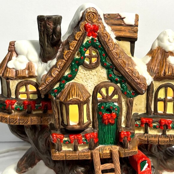 Hollybeary USA Plumbeary Home Christmas Village Decoration 1995 WORKS - Picture 10 of 12